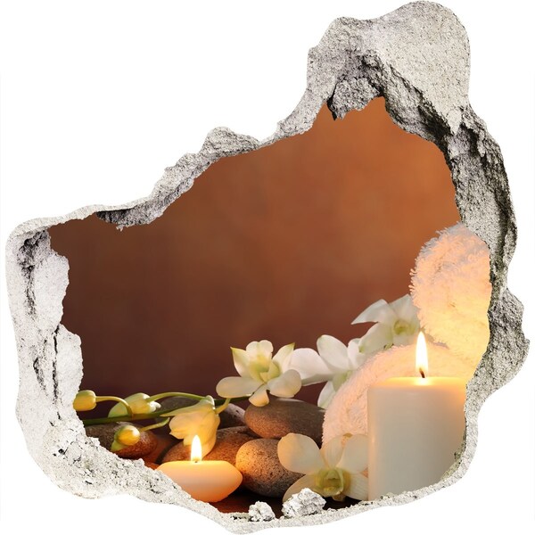 Autocollant à effet 3d trou Détendez-vous au spa