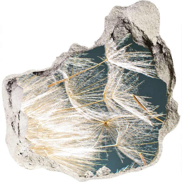 Autocollant mural trou Un paysage floral derrière le trou