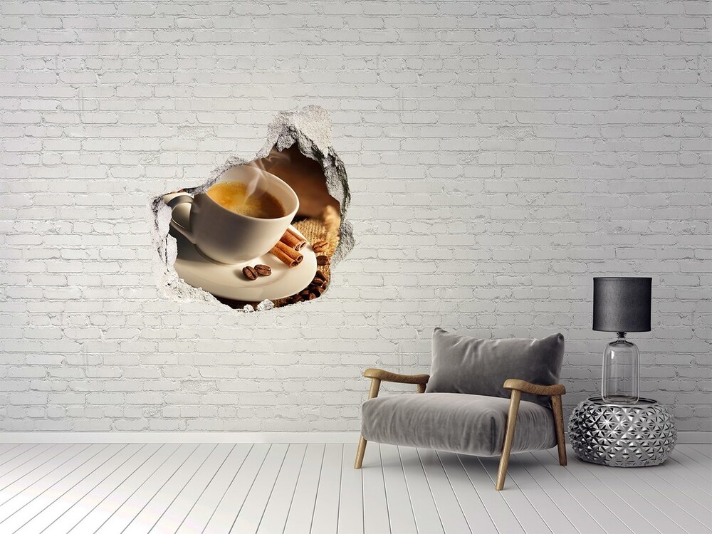 Autocollant mural trou Café dans une tasse grès