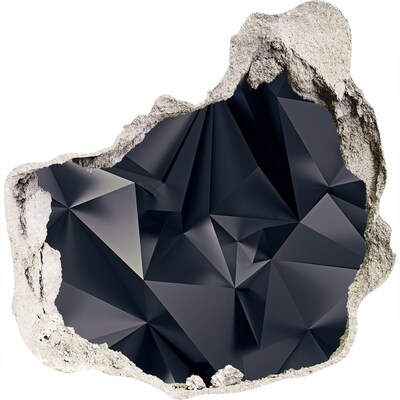 Autocollant mural trou Noir, profondeur géométrique