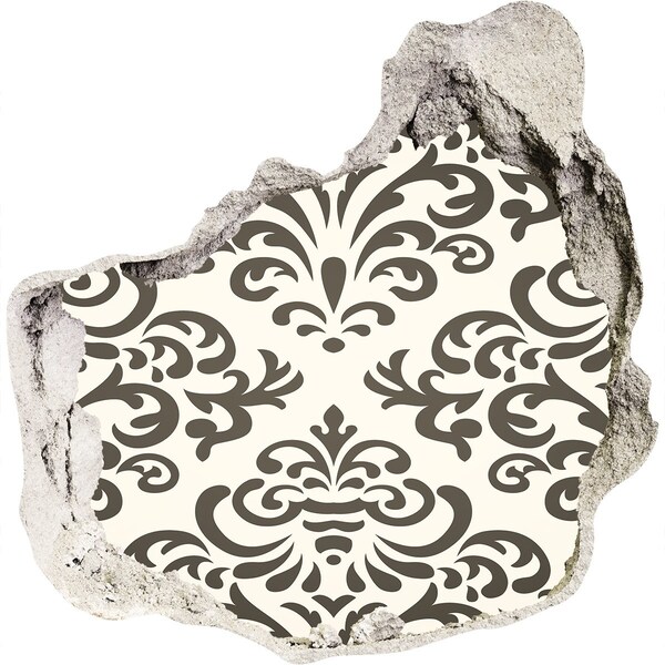 Autocollant à effet 3d trou Un motif élégant sur le mur