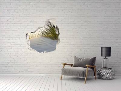 Sticker mural effet trou Dune dans la lumière du coucher de soleil