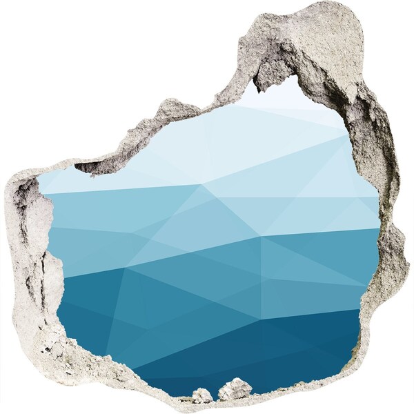 Sticker mural effet trou Le monde sous-marin dans le trou