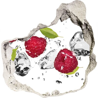 Autocollant à effet 3d trou Paradis de fruits avec de la glace