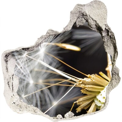 Sticker trou dans le mur Rêve de fleurs à travers un trou dans le mur