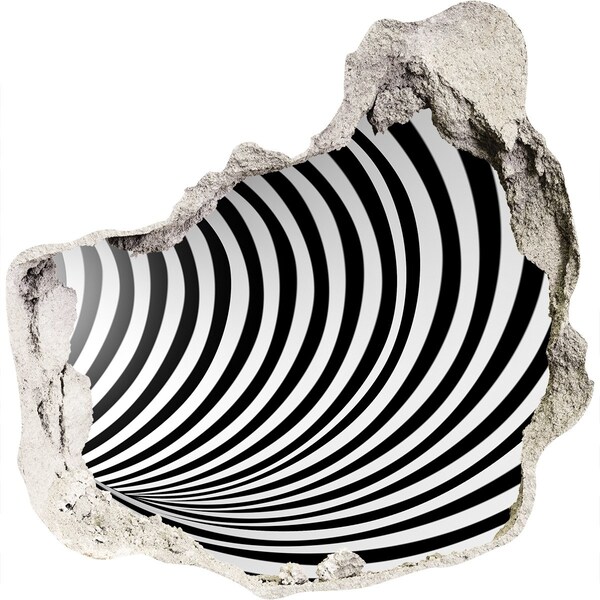 Autocollant à effet 3d trou L'illusion d'un tunnel tournant