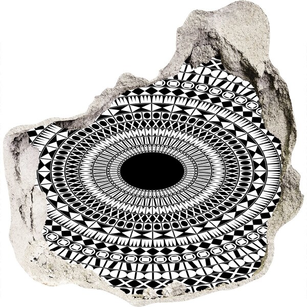 Sticker mural effet trou Motif abstrait sur le mur