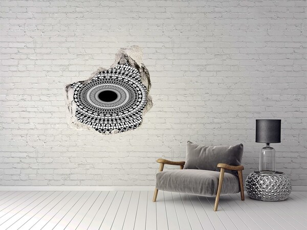 Sticker mural effet trou Motif abstrait sur le mur