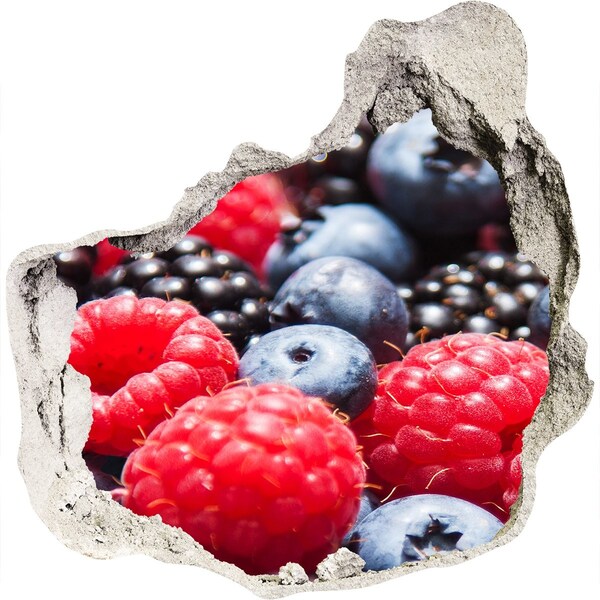 Sticker trou dans le mur Explosion de fruits