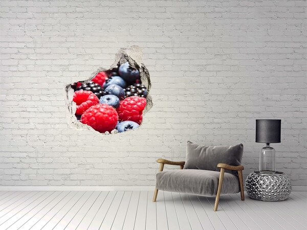 Sticker trou dans le mur Explosion de fruits