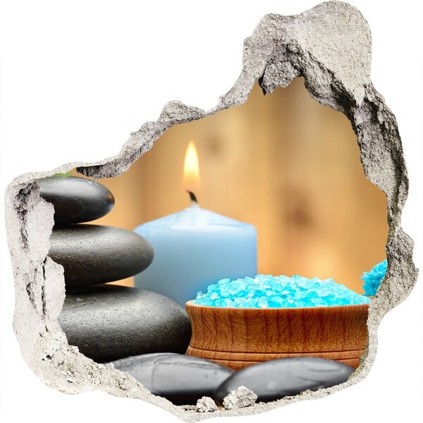 Autocollant à effet 3d trou Coin spa relaxant