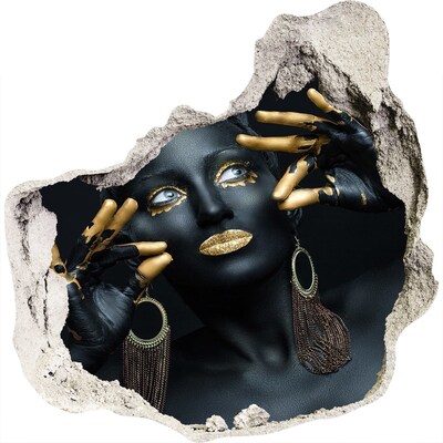 Autocollant à effet 3d trou Le secret doré des ruines