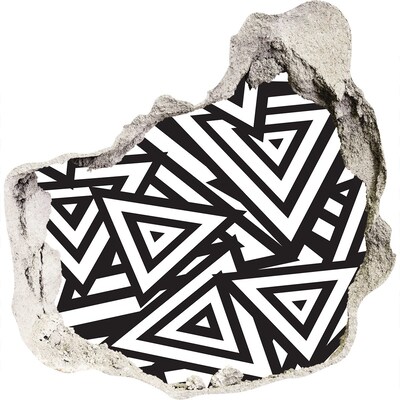 Autocollant à effet 3d trou Motifs géométriques abstraits