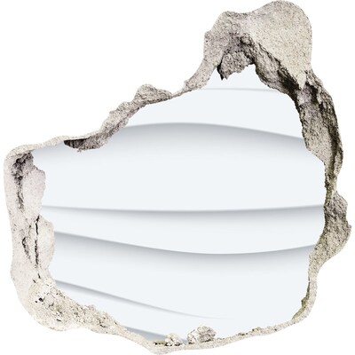 Autocollant mural trou Un mur en ruine surplombant les vagues