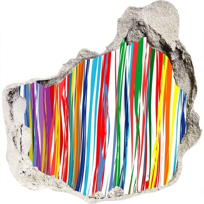 Sticker trou dans le mur Une explosion colorée de créativité