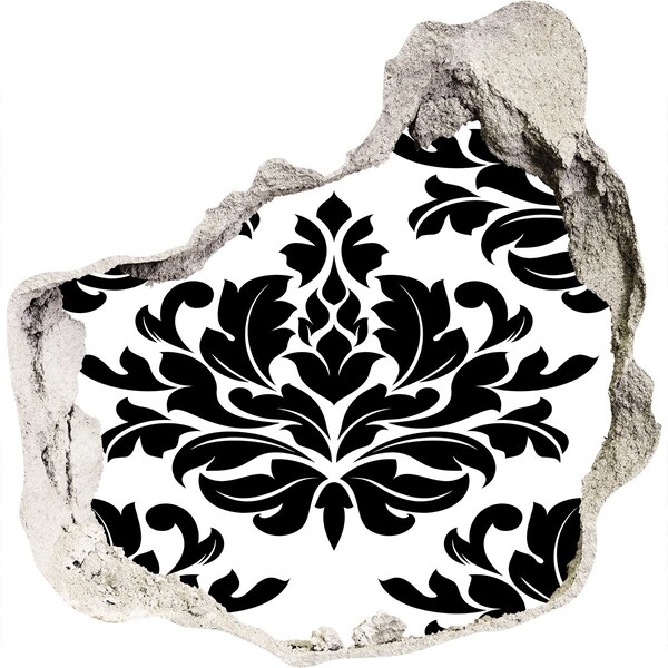 Sticker trou dans le mur Motif de style baroque