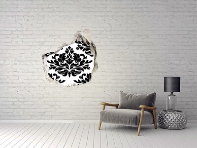 Sticker trou dans le mur Motif de style baroque