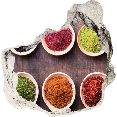 Autocollant à effet 3d trou paradis des épices