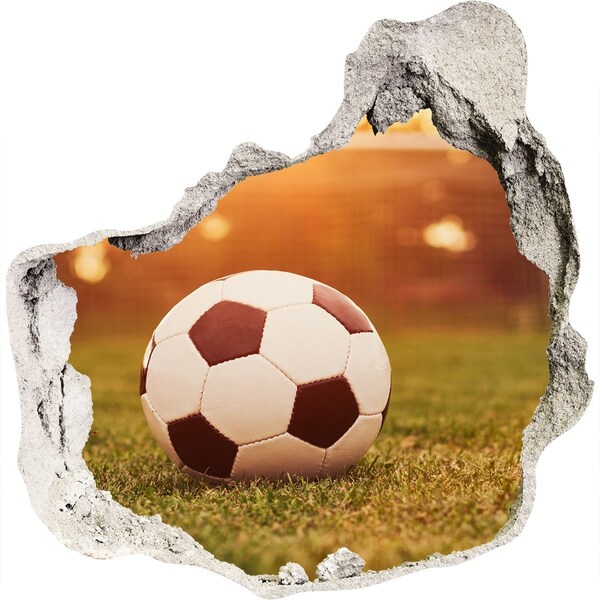 Sticker trou dans le mur Football sur le terrain