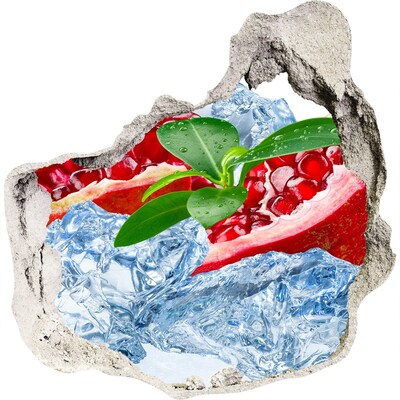 Autocollant à effet 3d trou Oasis fruitée avec glace