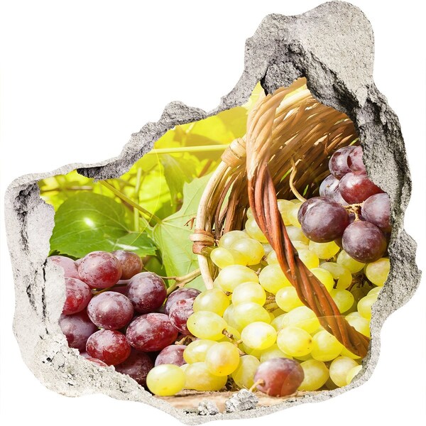 Sticker trou dans le mur Fruits dans le panier