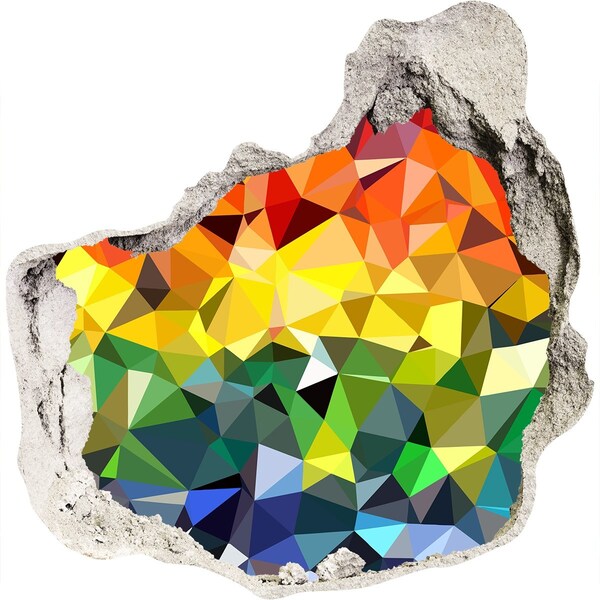 Sticker trou dans le mur trou coloré dans le mur