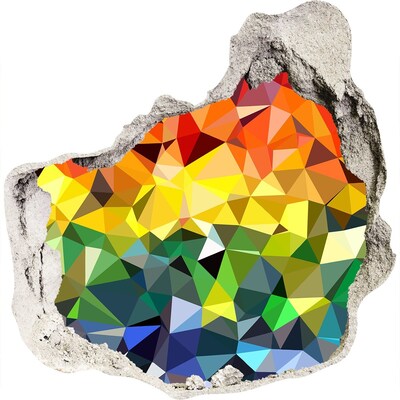 Sticker trou dans le mur trou coloré dans le mur