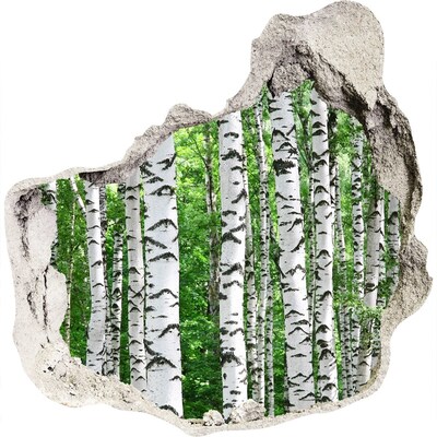 Autocollant mural trou Une oasis forestière cachée dans un mur