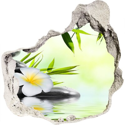 Sticker mural effet trou Une oasis de paix dans la nature