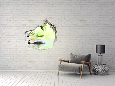 Sticker mural effet trou Une oasis de paix dans la nature