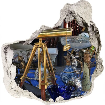 Sticker mural effet trou Antiquités dans une boutique mystérieuse