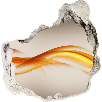 Sticker mural effet trou Une vague de couleurs dans le béton