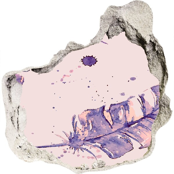 Autocollant à effet 3d trou Un paradis tropical derrière le mur