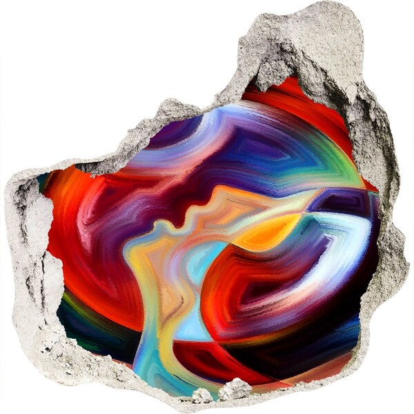 Autocollant mural trou Une danse colorée des émotions