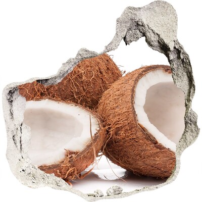 Sticker trou dans le mur Trésors de noix de coco