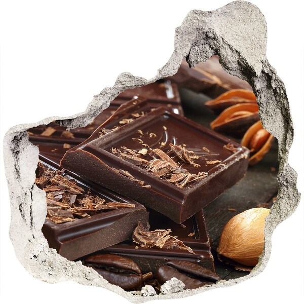 Autocollant à effet 3d trou Délice au chocolat