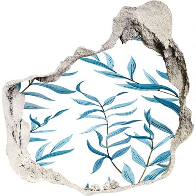 Sticker trou dans le mur Une oasis de verdure en béton