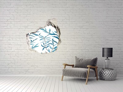 Sticker trou dans le mur Une oasis de verdure en béton