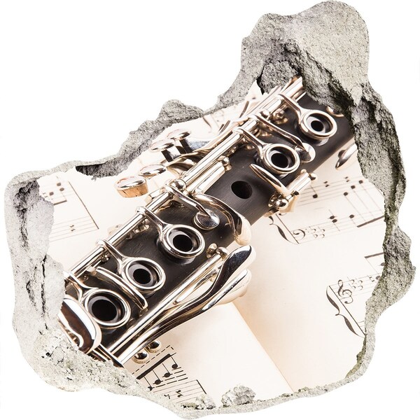 Sticker trou dans le mur Trou musical dans le mur