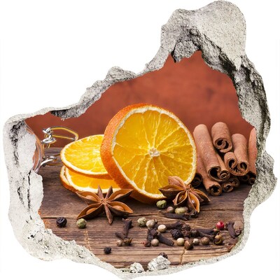 Autocollant à effet 3d trou Arômes de cuisine