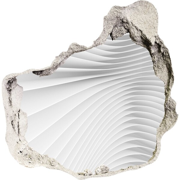 Sticker mural effet trou Mur brisé avec effet miroir