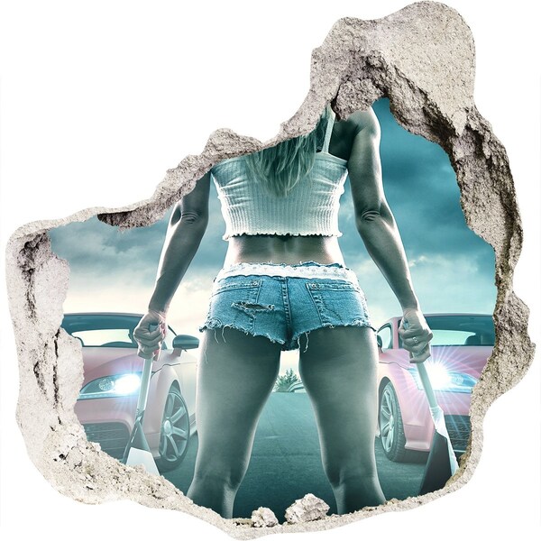 Sticker trou dans le mur Émotions intenses