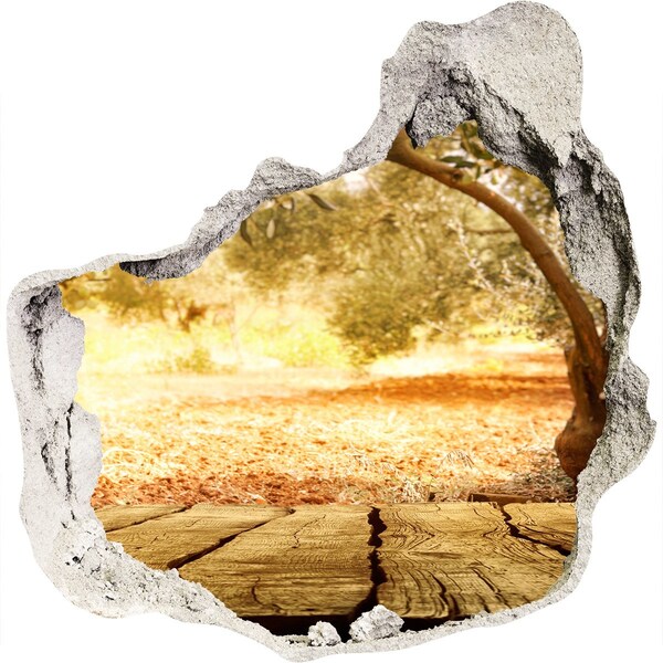 Autocollant mural trou Jardin au soleil