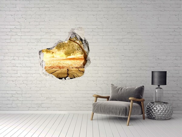 Autocollant mural trou Jardin au soleil