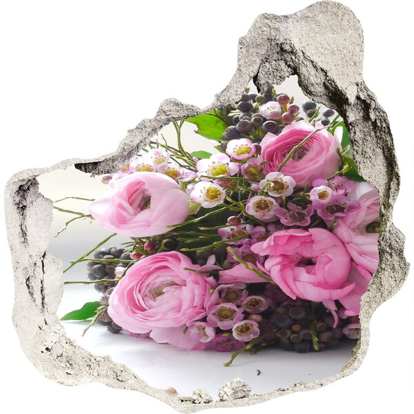 Autocollant mural trou Bouquet de fleurs Hole in the Wall