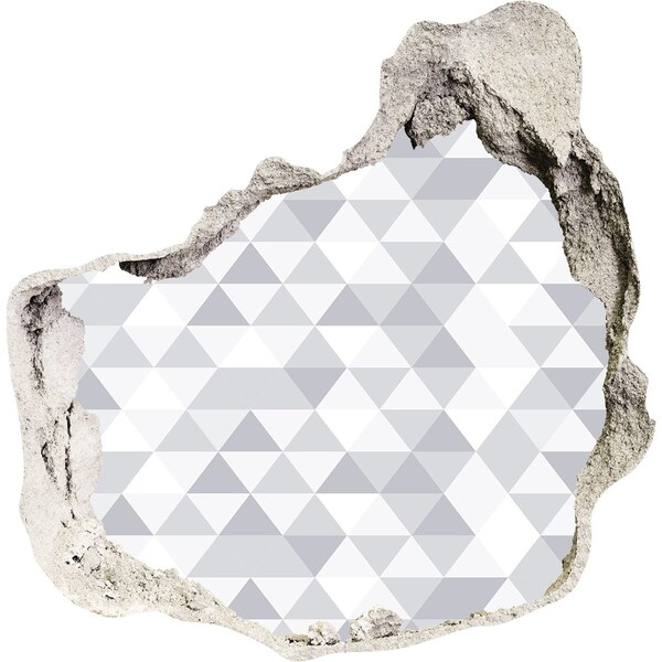 Sticker trou dans le mur Trou géométrique dans le mur