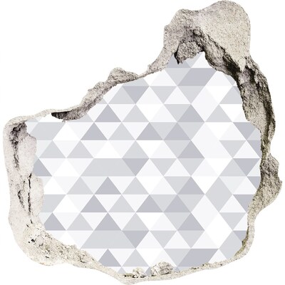 Sticker trou dans le mur Trou géométrique dans le mur