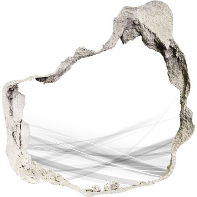 Autocollant à effet 3d trou Un mur en ruine donnant sur l'espace