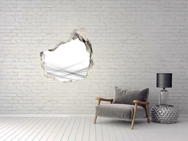 Autocollant à effet 3d trou Un mur en ruine donnant sur l'espace