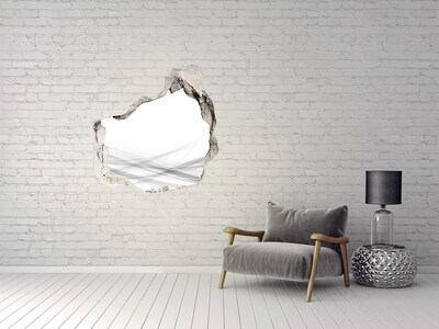 Autocollant à effet 3d trou Un mur en ruine donnant sur l'espace